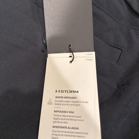 Men’s Under Armour Golf taper  Pants 34/32 black new with tag water repellent - Picture 4 of 5